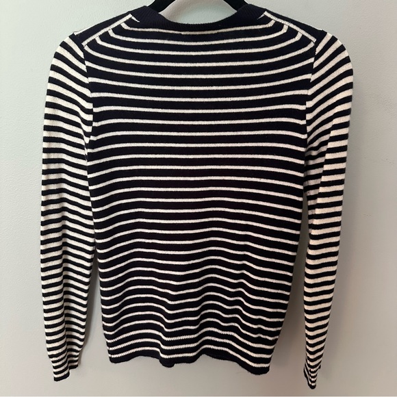 NWOT Crewcuts Collection 100% Cashmere Mixed Stripe Cardigan — Size 14 - Picture 4 of 6